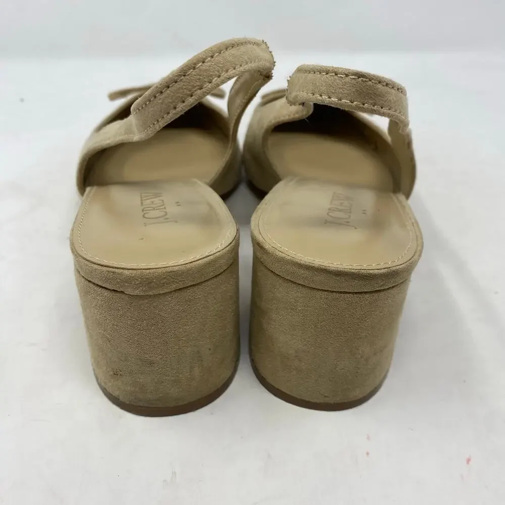 J.Crew Slingback Bow Heels in Saddle Shoes Womens Size 9